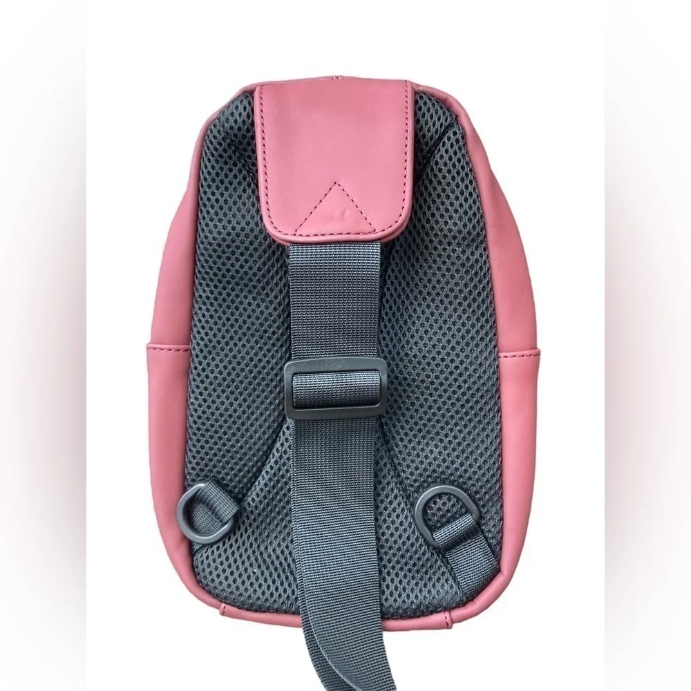 Duchamp Rubberized Sling Bag Dusty Pink Mauve NWT